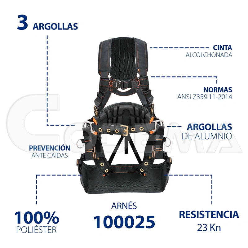 Arnés Vista Frontal