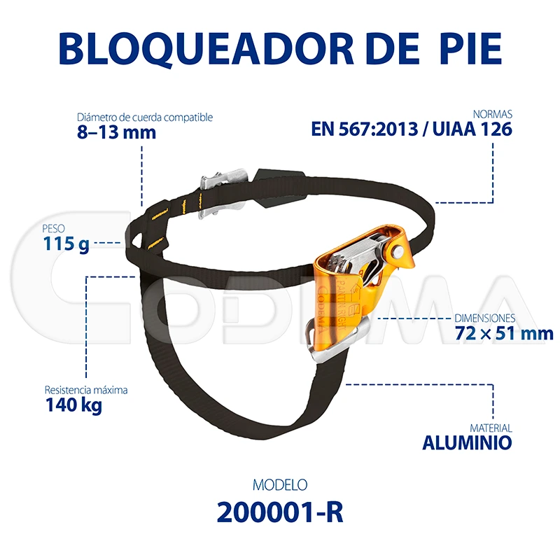Bloqueador de Pie Derecho Vista Principal
