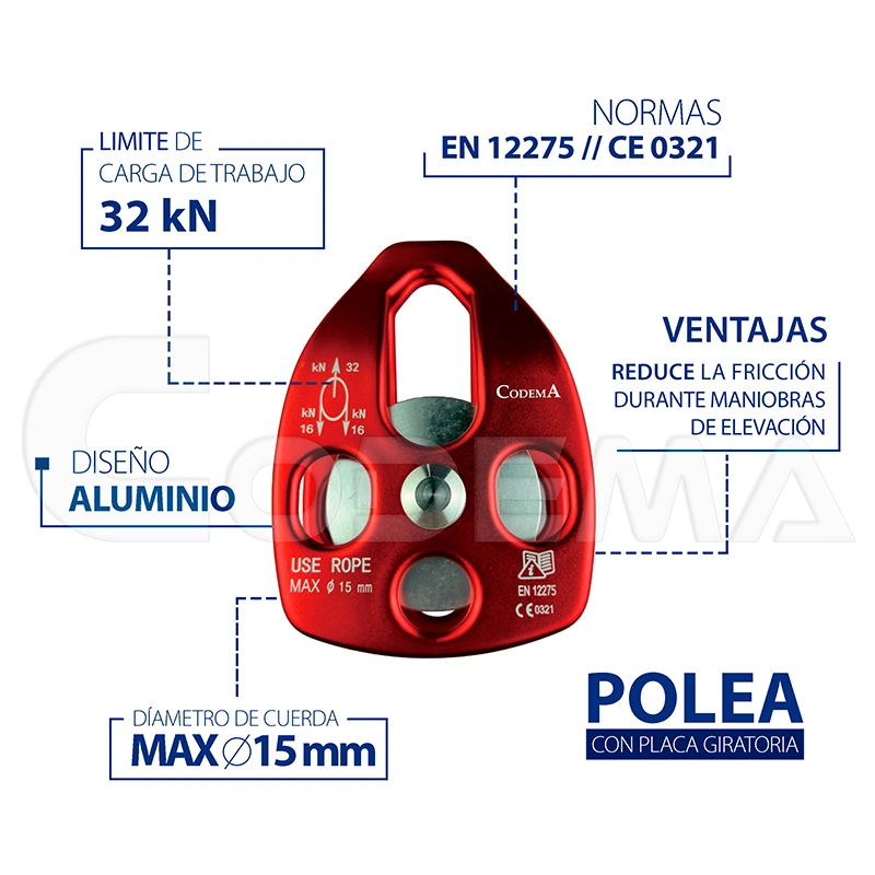 Polea Simple CODEMA 590023